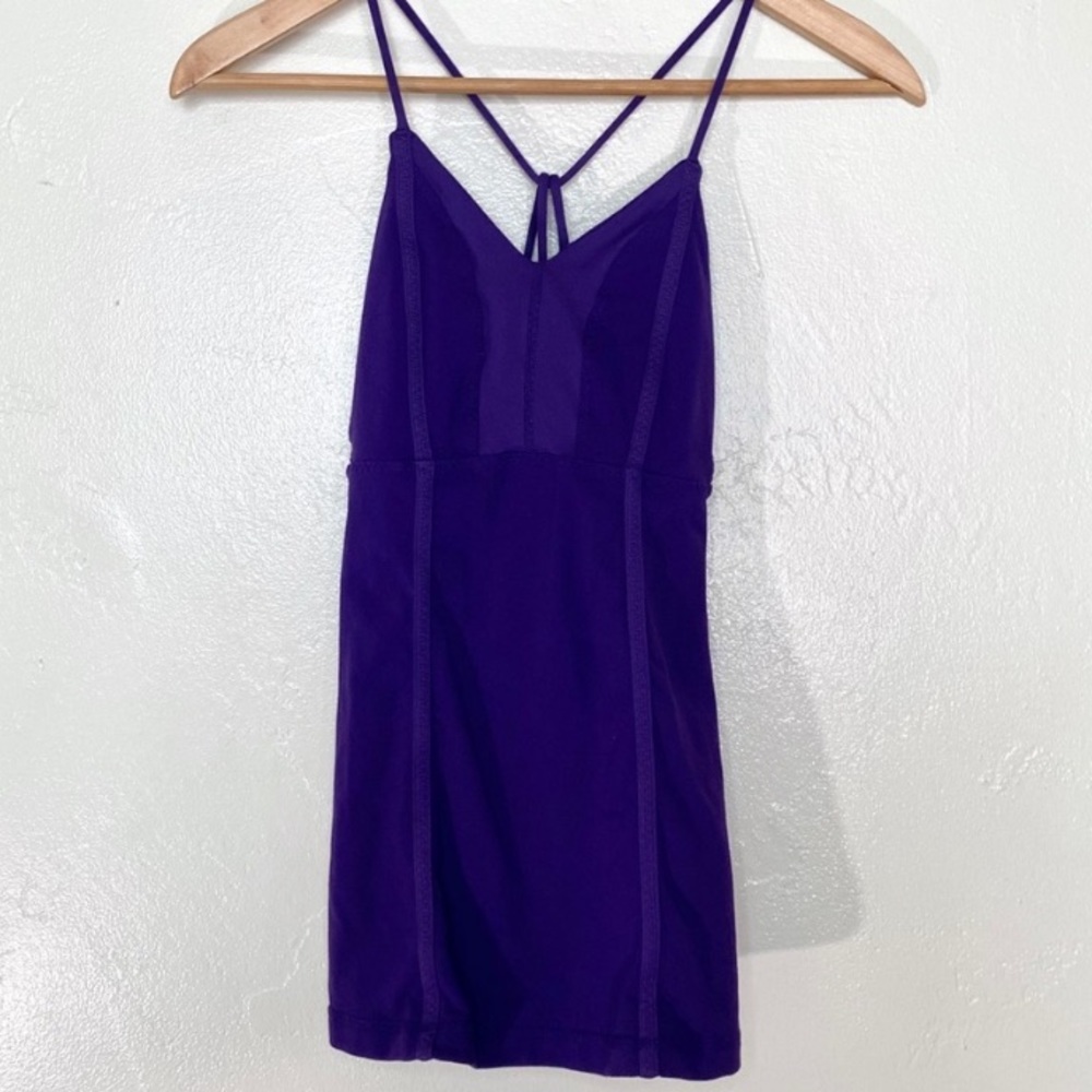 Lululemon purple strappy tank top size 4